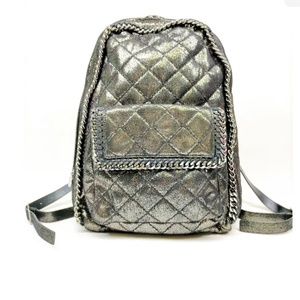 Stella McCartney Black Quilted Polyester vegan Backpack